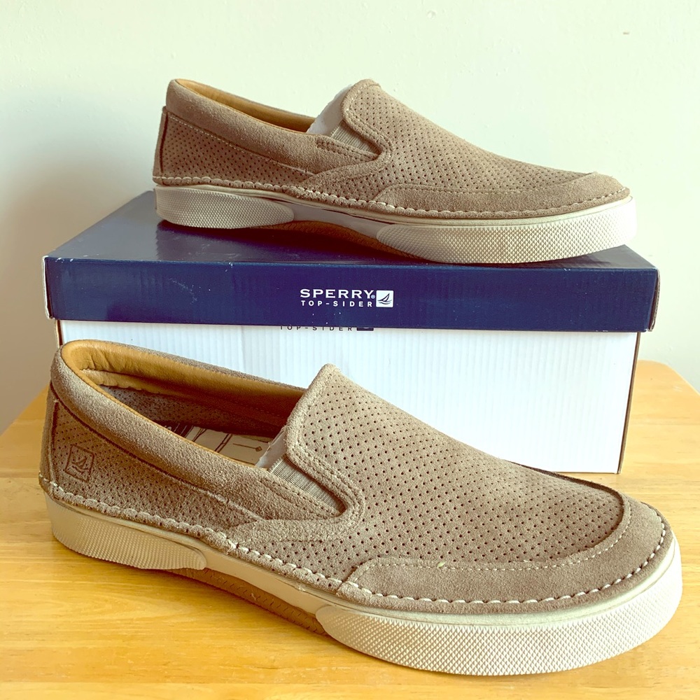 Men’s Sperry Largo Slip-on Taupe Suede (10.5M)